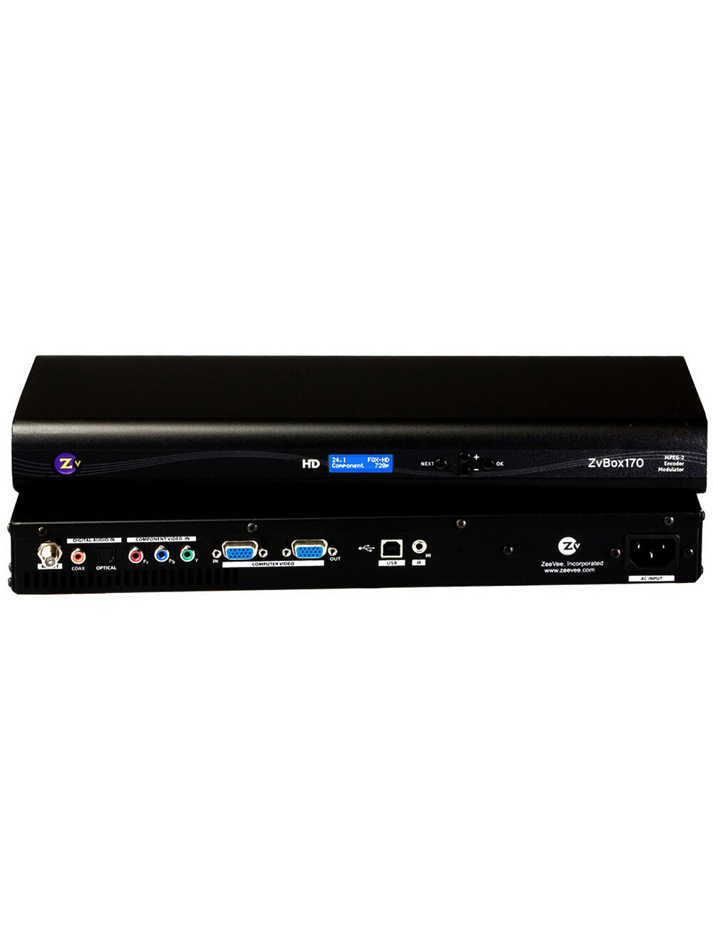 ZeeVee ZVBox 170 HD MPEG2 Encoder / QAM Modulator zp170-na HD over coax ZvBox...